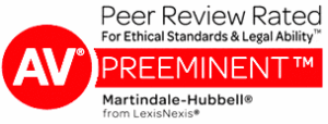 Martindale Hubbell AV rating badge